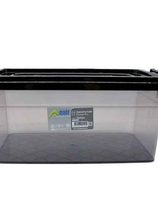 Контейнер 5л пл. з кришкою чорний тм asude plastik
