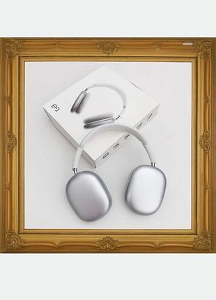Навушники бездротові p9, bluetooth 5,1 білі, ігрова гарнітура, спортивні навушники з мікрофоном