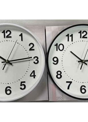 Годинник настінний 28см gd-9873 чорний тм quartz