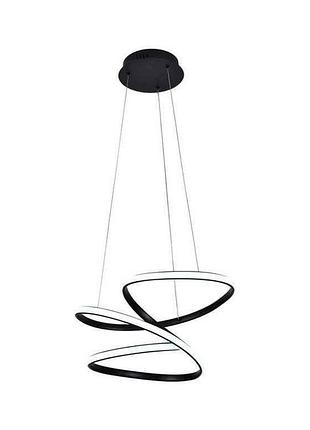 Люстра led 2700-6000к frutto з пультом та app, 80w, 3200лм, 500х450мм, чорний, алюм/акрил. арт.51-313-018 тм miorro
