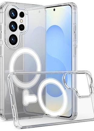 Чехол с magsafe на samsung galaxy s26 ultra магсейф чехол прозрачный