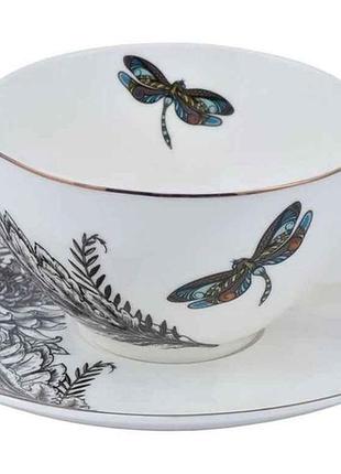 Набор чайный 400мл charm.dragonfly чашкаблюдце color тм astera