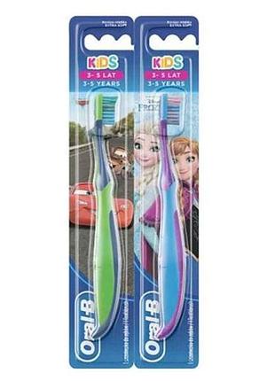 Зубна щітка кідс для дiтей (3) cars/frozen екстра м_яка 1шт тм oral-b