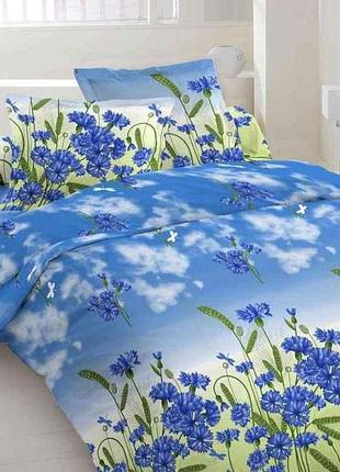 Комплект постільної білизни євро (2 нав.70х70) gold lux 150977 бязь тм timetosleep