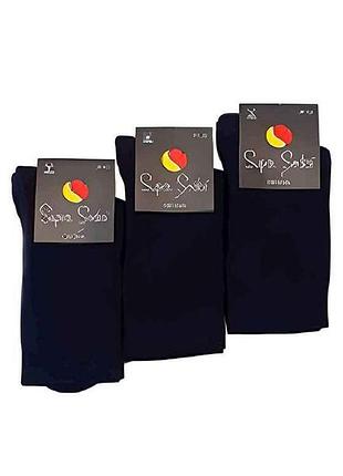 Носки s_200 однотон махра р.42-44 черный 1пар тм super socks