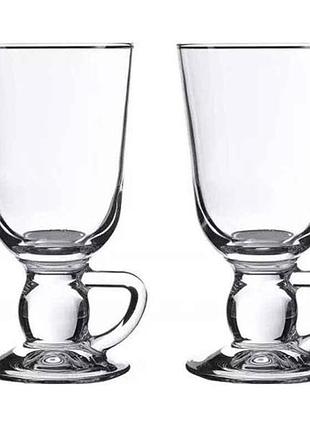 Набор стаканов 2шт 280мл arish coffee на ножцци (в под.уп.) тм pasabahce