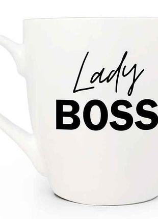 Чашка 500мл фарфор lady boss 5098 в под. коробці тм kvarta