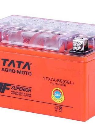 Аккумулятор гелевый ytx7a-bs оранжевый 150*86*94мм, akk-008 тм outdo