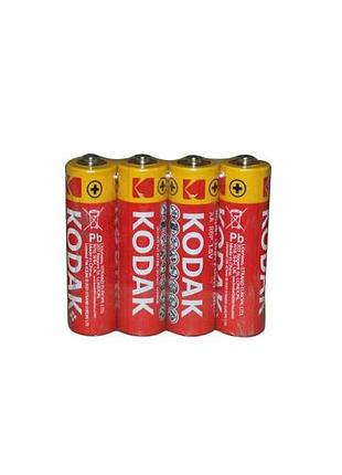 Батарейка солевая r6/aa 1200/60/4 1773 4шт (пленка) тм kodak