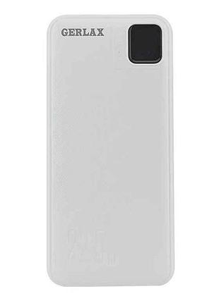 Power bank 20000mah p234p 1usb/22.5w/pd20w/led дисплей/кабель 2в1(type-c/lightning) білий тм gerlax