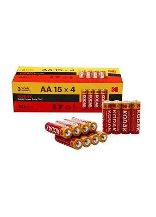 Батарейка солевая r6/aa 4шт арт.01773 тм kodak