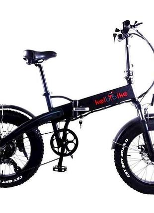 Электровелосипед фетбайк 20 e-1911ws 48v*500w кол. черный тм kelb.bike