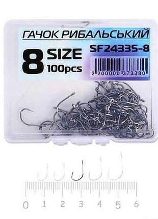 Крючок для мирной рыбы (100 шт/уп) no8 sf24335-8 тм stenson