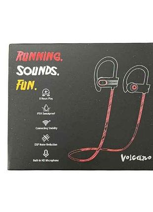 Беспроводные спортивные наушники bluetooth ax-e1 volcano арт.28 тм amazon