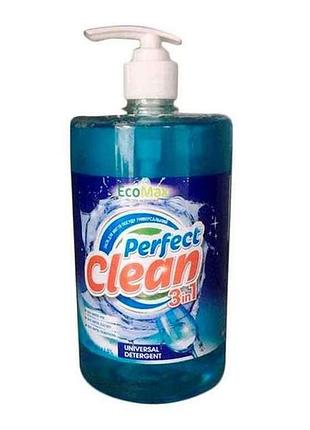 Засіб для миття посуду 1л perfect clean 3in1 universal тм ecomax