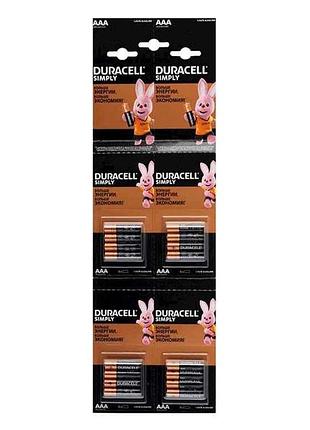 Батарейка щелочная lr03/aaa 4шт ведер набор 4x4 шт simply 1.5v тм duracell