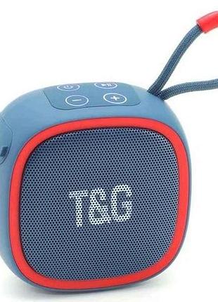 Портативная колонка bluetooth tg659, с функцией speakerphone, радио, blue тм tg