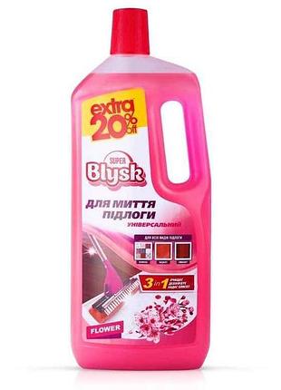 Средство для мытья пола 1,5л цветочное тм super blysk