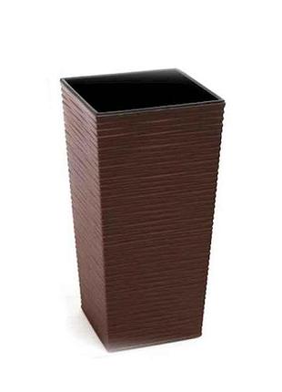 Горшок финзия 300*300 с вкладом долото-мокко 590-83 16,5л тм lamela