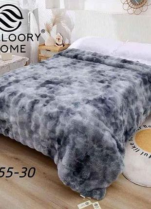 Плед 200*230 шиншилла арт.7855 светло-серый тм mallory home