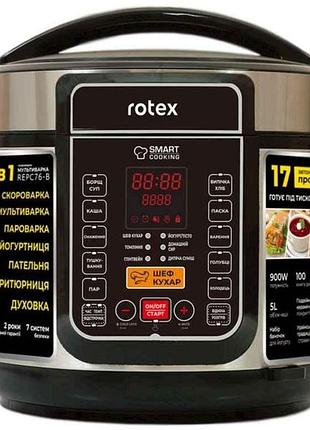 Мультиварка-скороварка 900вт 5л repc76-b тм rotex