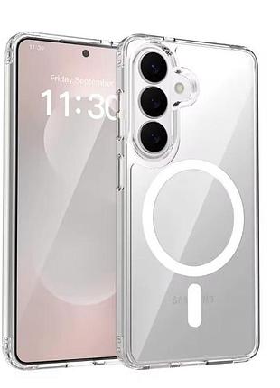 Чехол с magsafe на samsung galaxy s26 магсейф чехол прозрачный