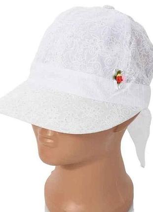Кепка дитяча на дівчинку білий арт.r1290-art_955812 р.52-54 тм tuzzi