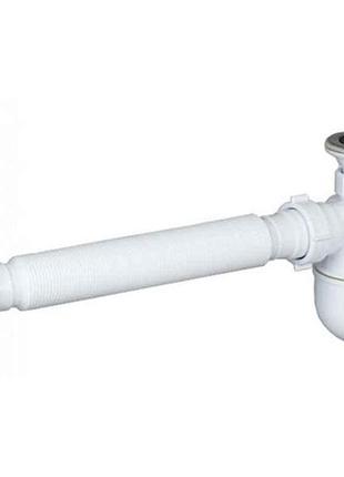 Сифон к1310 (кухня-еліт) нерж. l=850мм d=88mm тм solo plast