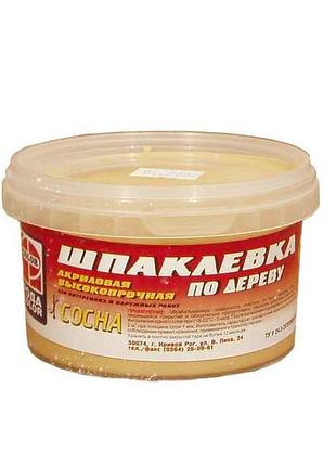 Шпатлевка по дереву колерованная (сосна) 0,5кг тм родаcolor