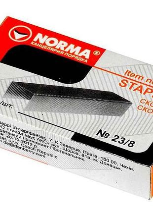 Скоби д/степлеру 23/8 1000шт 4767 norma тм norma