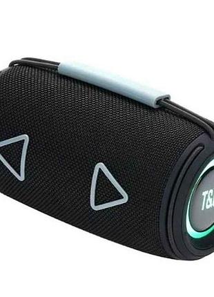 Портативна колонка bluetooth tg657 з rgb підсвічуванням, speakerphone, радіо, black тм tg