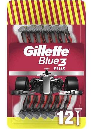 Бритва одноразова 12шт blue3 plus nitro тм gillette
