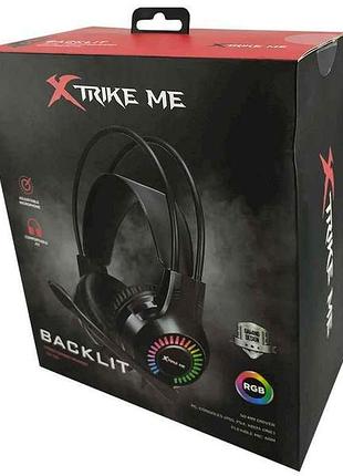 Наушники игровые компьютерные игровые gh-709 черные тм xtrike