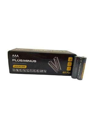Батарейка лужна lr03/aaa 2шт арт.18560 тм plus minus