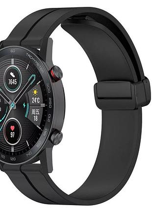Ремінець silicone magic lock універсальний 22 mm black 776395