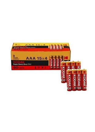 Батарейка сольова r03/aaa 4шт арт.19928 тм kodak