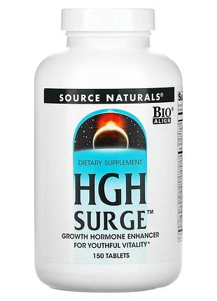 Гормон роста, hgh surge, source naturals, 150 таблеток