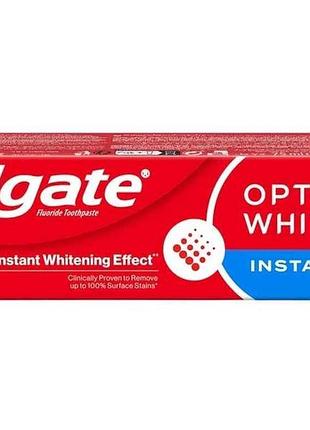 Зубна паста 75мл optic white миттєве відбілювання тм colgate