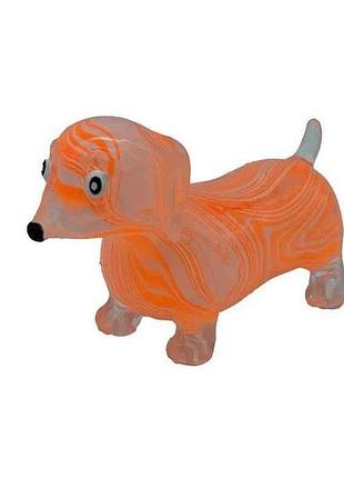 Собака крутой замес оранжевый marble sausage dog тм monstergum
