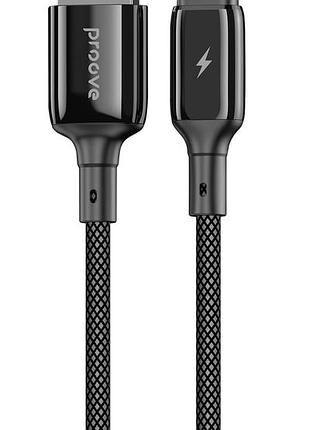 Кабель proove dense metal usb to type-c 3a (1m) (black) 50498