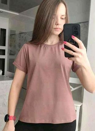 Футболка темно-бежевая женская арт.51 р.m тм osm
