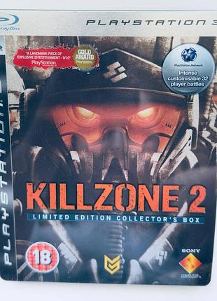 Killzone 2 limited edition collector's box, б/у, русская версия - диск для playstation 3