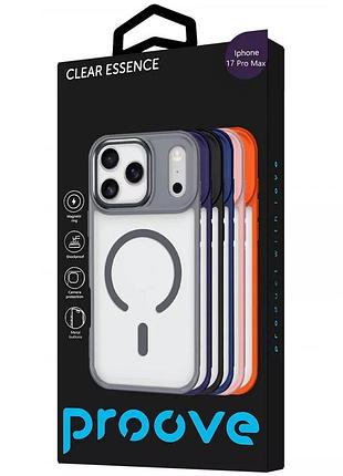 Чохол proove clear essence case with magnetic ring iphone 17 pro (black) 64333