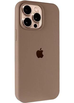Чохол silicone case full protective (aa) для apple iphone 16 pro (6.3") (коричневий / brown) 00072977