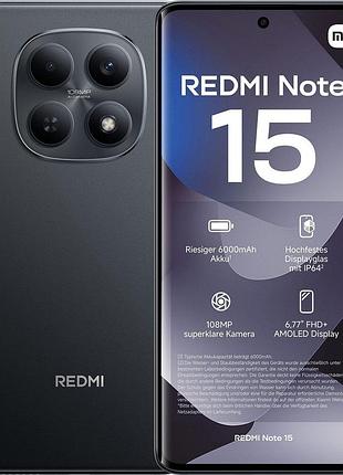 Мобільний телефон xiaomi redmi note 15 8/256gb black (1183675) u1133415