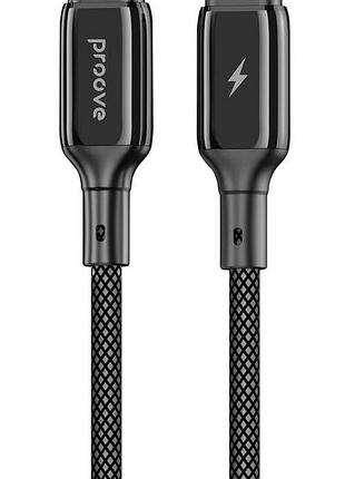 Кабель proove dense metal type-c to type-c 60w (1m) (black) 50500
