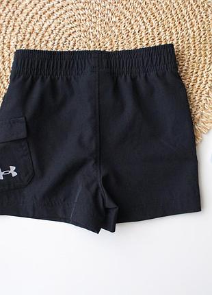 Фирменные легкие шорты с логотипом известного бренда under armour на малыша 0-3 мес оригинал