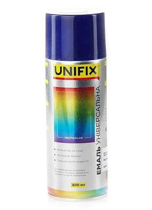 Фарба аерозольна 400мл темно-синій акрилова універсальна ral 5022 тм unifix