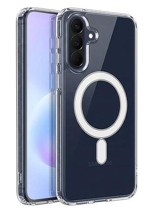 Прозрачный защитный чехол на samsung galaxy a57 с magsafe прозрачный