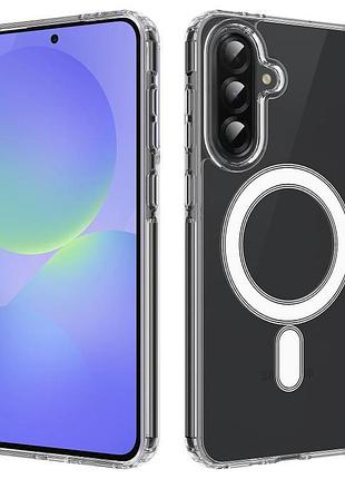 Прозрачный защитный чехол на samsung galaxy a17 с magsafe прозрачный